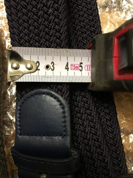 Фотография покупателя товара Ремень мужской, ширина 4 см резинка плетёнка, пряжка металл, цвет синий - Фото 1