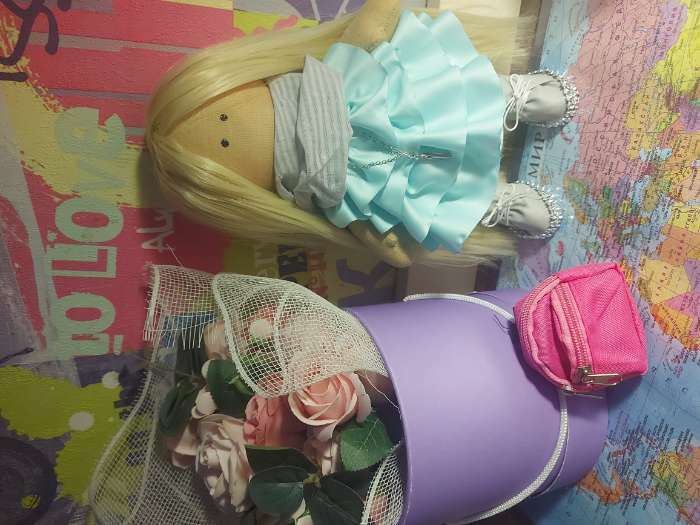 Фотография покупателя товара Набор для шитья. Интерьерная кукла «Тара», 30 см
