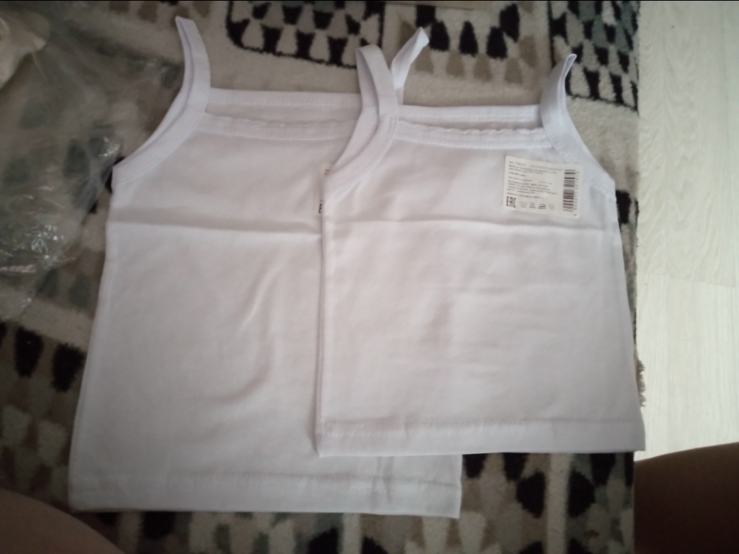 Фотография покупателя товара Майка на бретельках для девочки, цвет белый, рост 98 - Фото 13