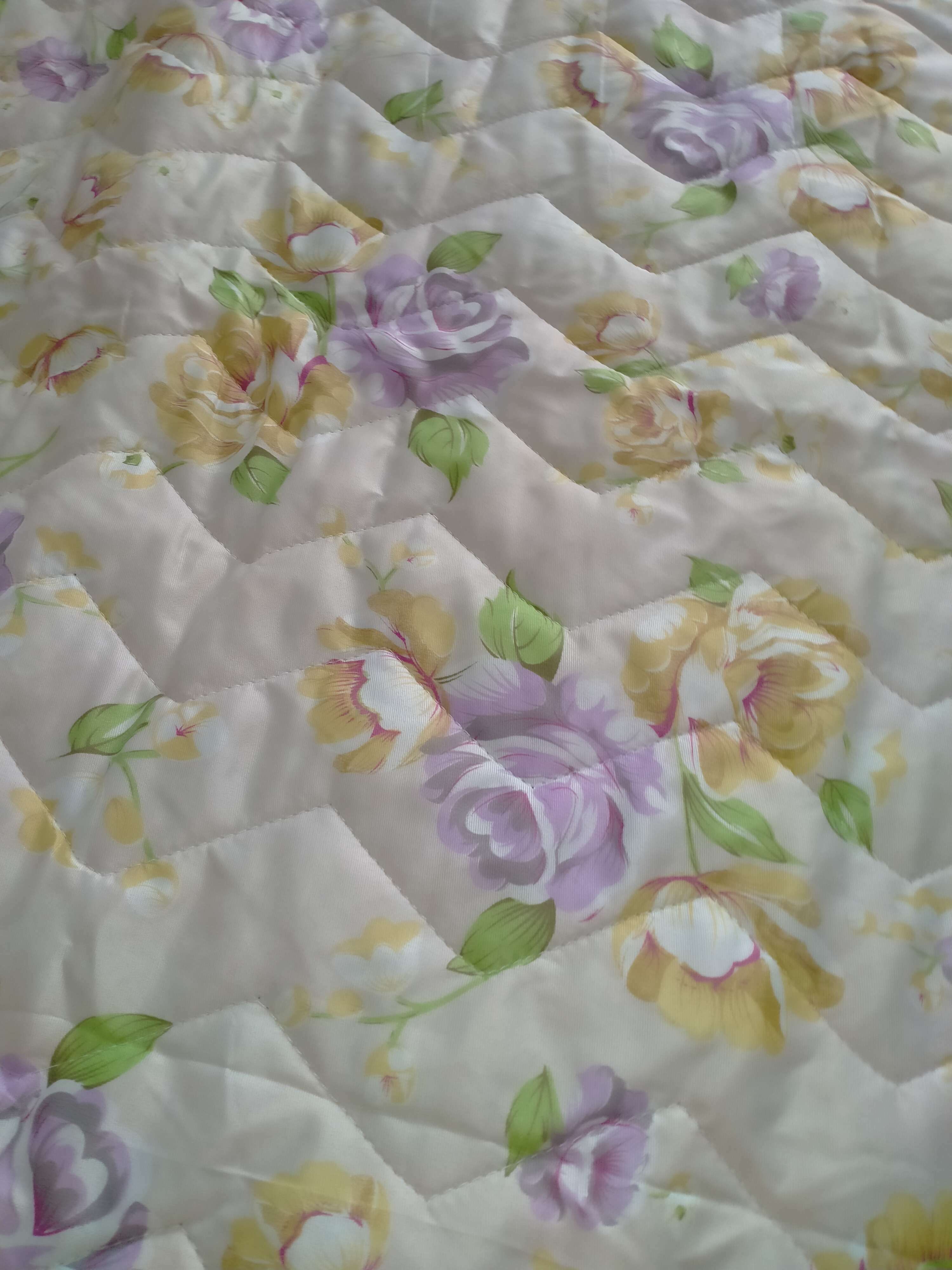 Фотография покупателя товара Одеяло стеганое облегченное, размер 172х205 см,цвет МИКС, файбер - Фото 1