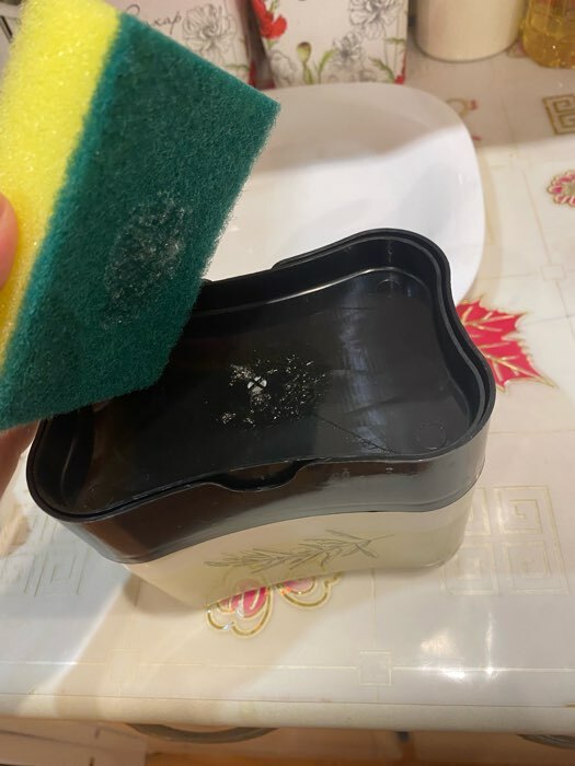 Фотография покупателя товара Дозатор для жидкого мыла «Sweet home», чёрный, 11 х 14 см.