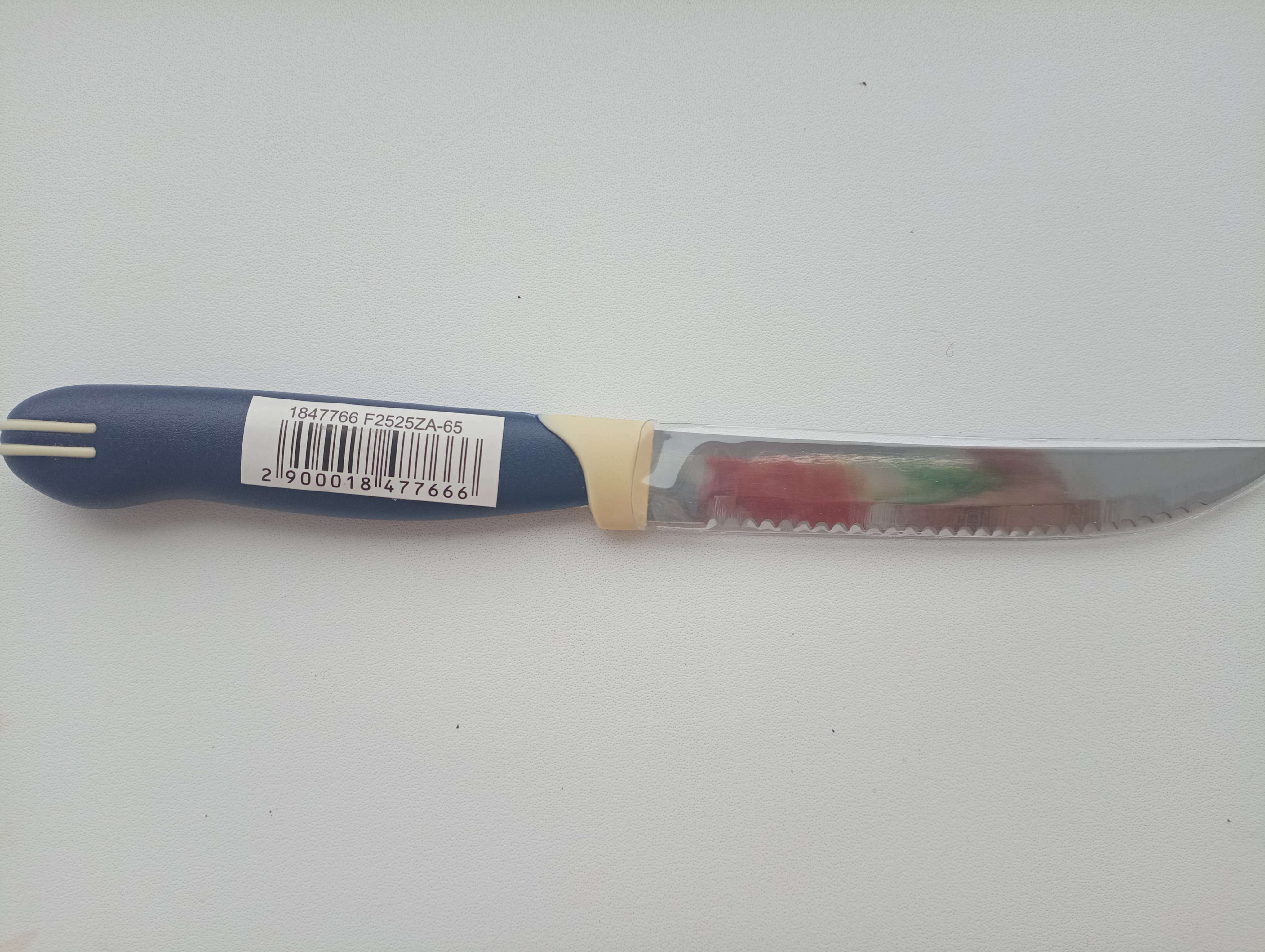 Фотография покупателя товара Нож Доляна «Страйп», зубчатое лезвие 11,5 см - Фото 1