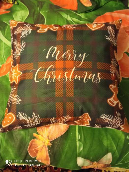 Фотография покупателя товара Наволочка декоративная «Этель» Merry Christmas, размер 40х40 см - Фото 1