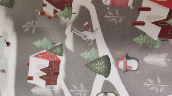 Фотография покупателя товара Бумага упаковочная крафтовая «Зимние забавы», 70 × 100 см - Фото 2