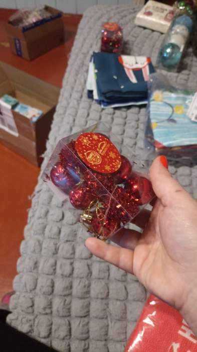 Фотография покупателя товара Набор шаров пластик d-2,5 см, 12 шт "Аррива" красный - Фото 10