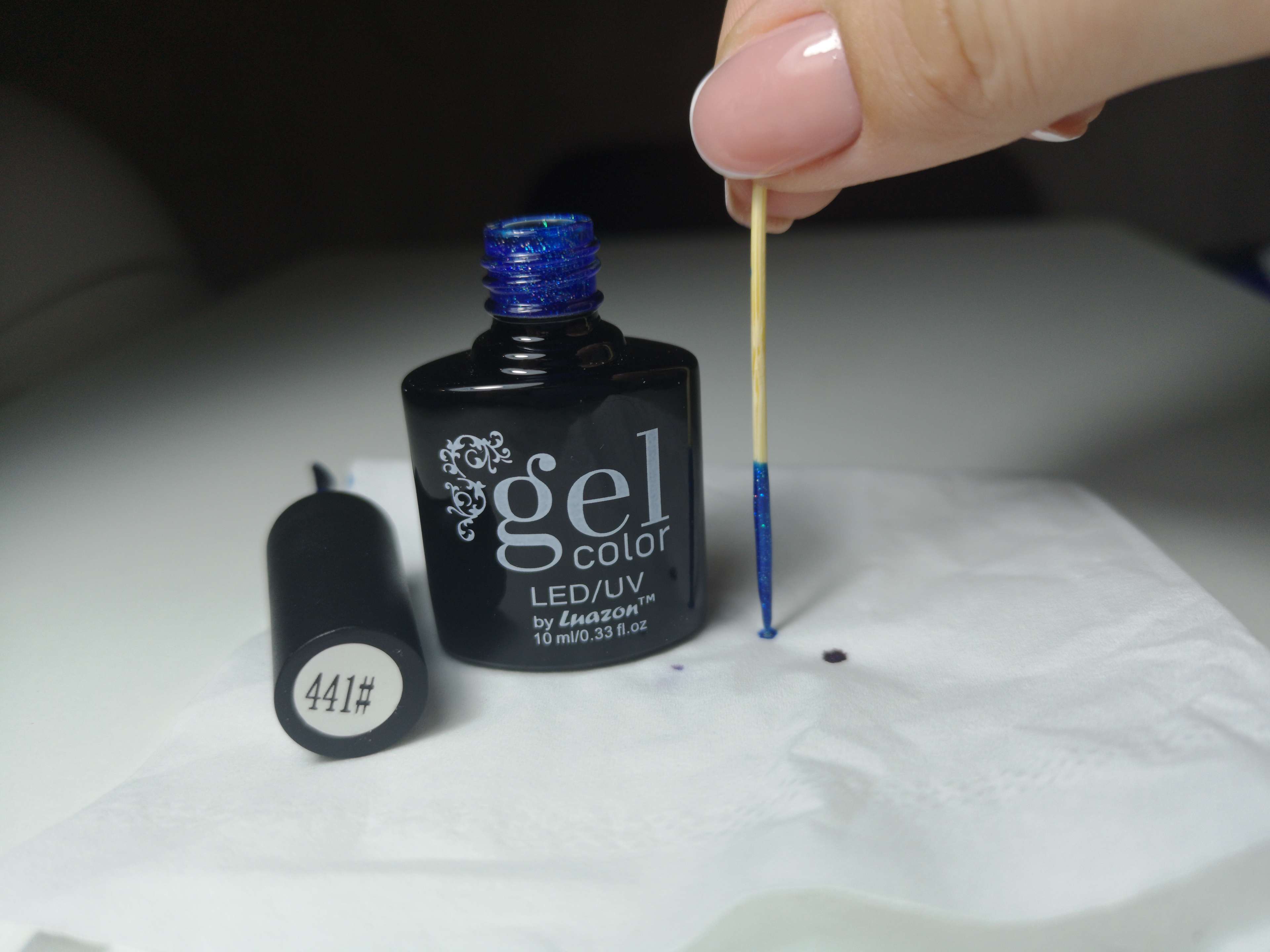 Фотография покупателя товара Гель-лак для ногтей, 5284-441, трёхфазный, LED/UV, 10мл, цвет 5284-441 небесно-синий блёстки - Фото 25