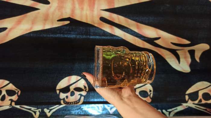 Фотография покупателя товара Кружка стеклянная для пива «Череп. Хэллоуин», 500 мл - Фото 4