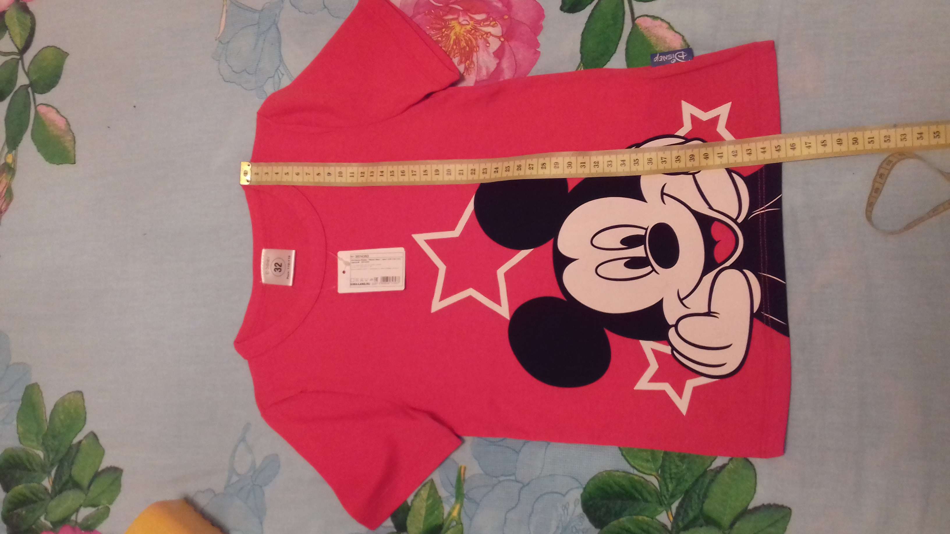 Фотография покупателя товара Футболка детская Disney "Микки Маус", рост 110-116 (32), красный - Фото 1
