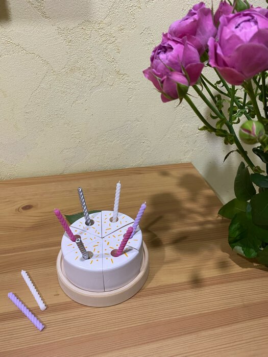 Фотография покупателя товара Набор свечей для торта "С Днем Рождения", 8 штук, Минни Маус