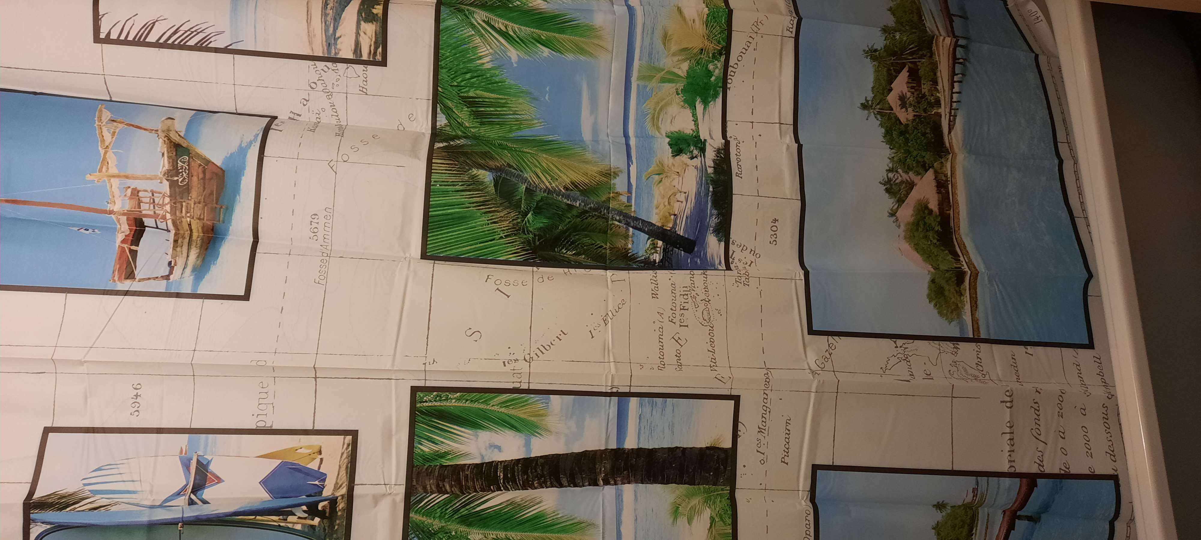 Фотография покупателя товара Штора для ванны Доляна «Пляж», 180×180 см, EVA