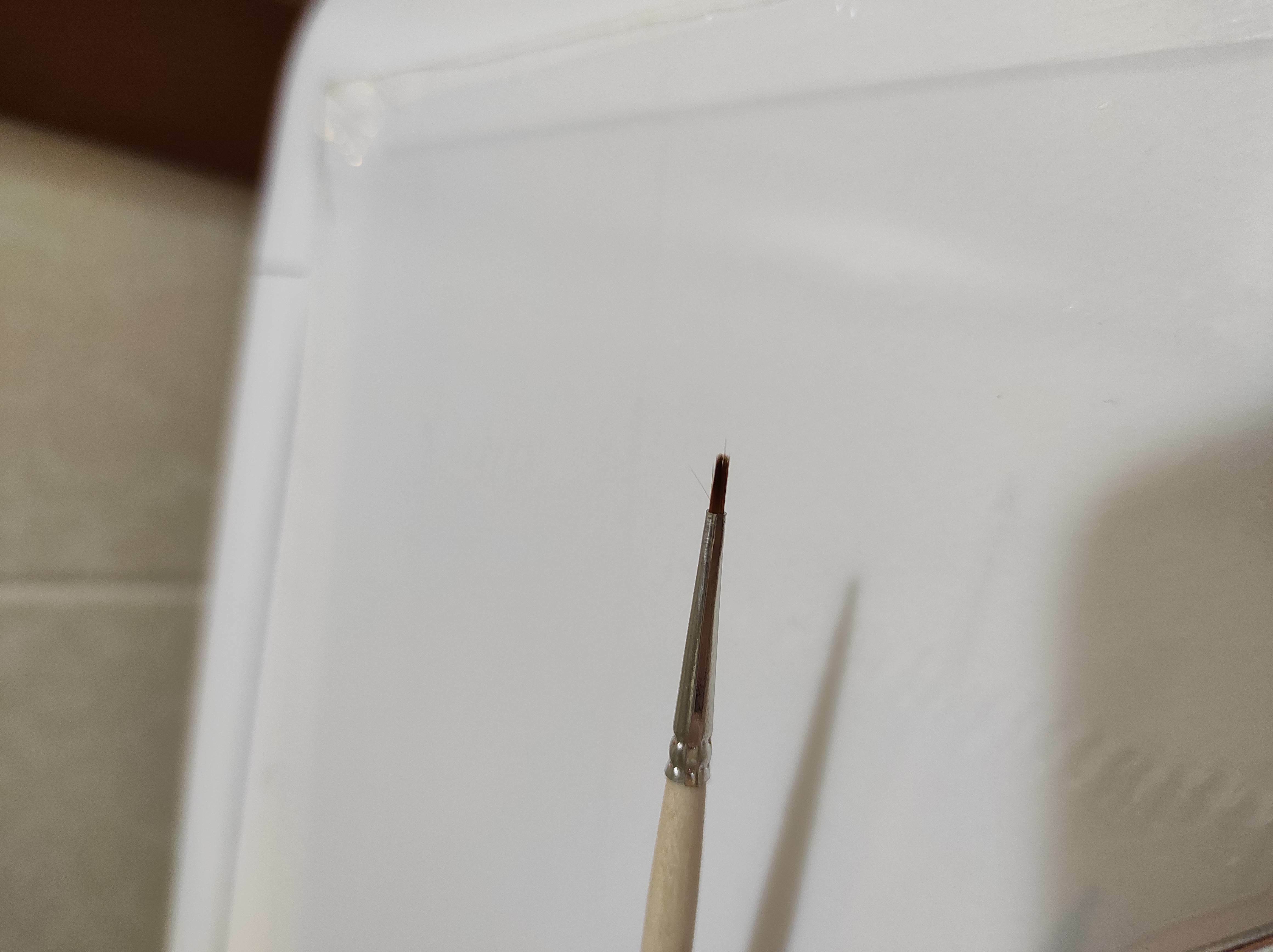 Фотография покупателя товара Кисть для рисования, Синтетика Круглая №0 (диаметр обоймы 1 мм; длина волоса 5 мм), деревянная ручка, Calligrata - Фото 8
