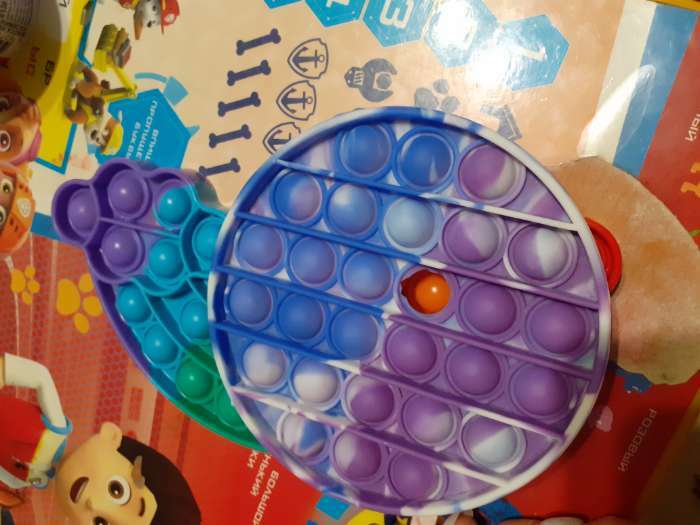 Фотография покупателя товара Антистресс игрушка для детей «Вечная пупырка: Радуга» - Фото 3