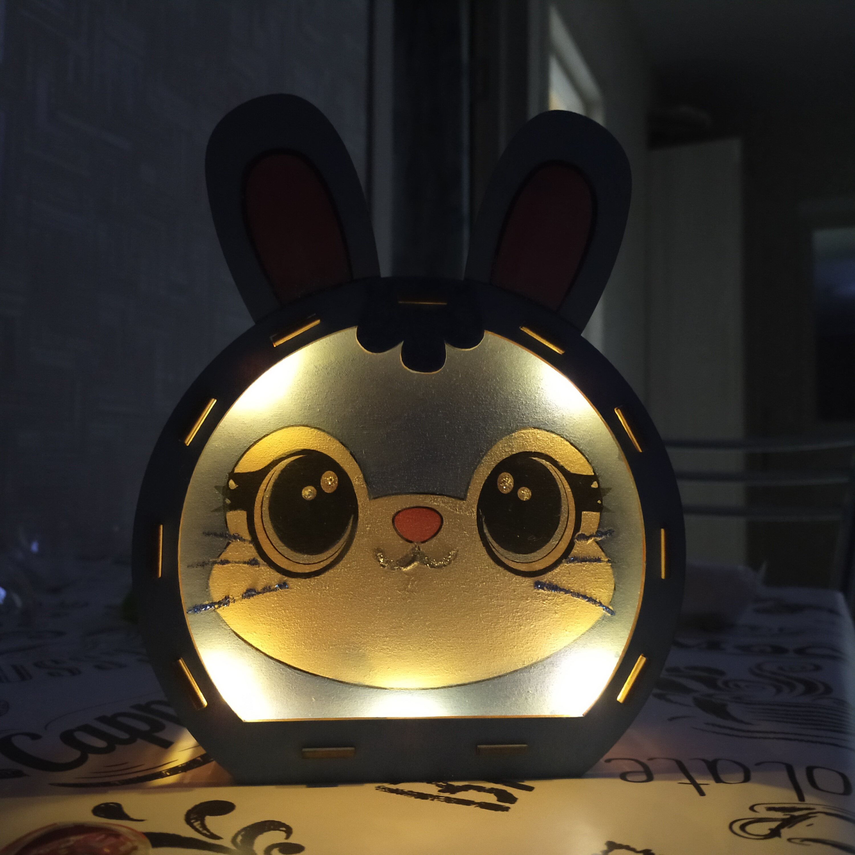 Фотография покупателя товара Набор для творчества «Новогодний ночник из дерева. Единорог», роспись, сборный, 5+ - Фото 1