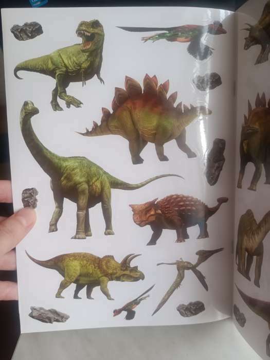 Фотография покупателя товара Наклейки многоразовые «Настоящие динозавры» - Фото 5