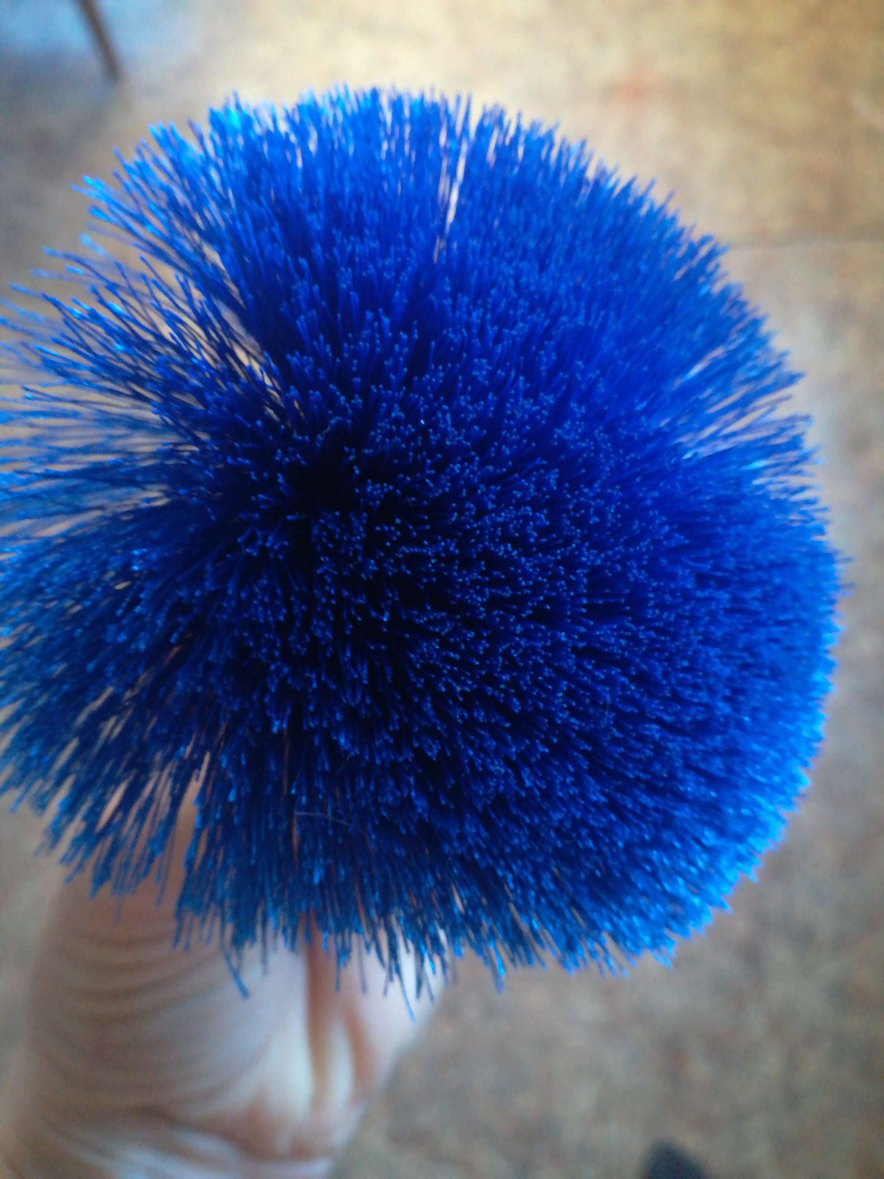 Фотография покупателя товара Декоративный элемент «Кисть» диаметр 9 см, цвет синий