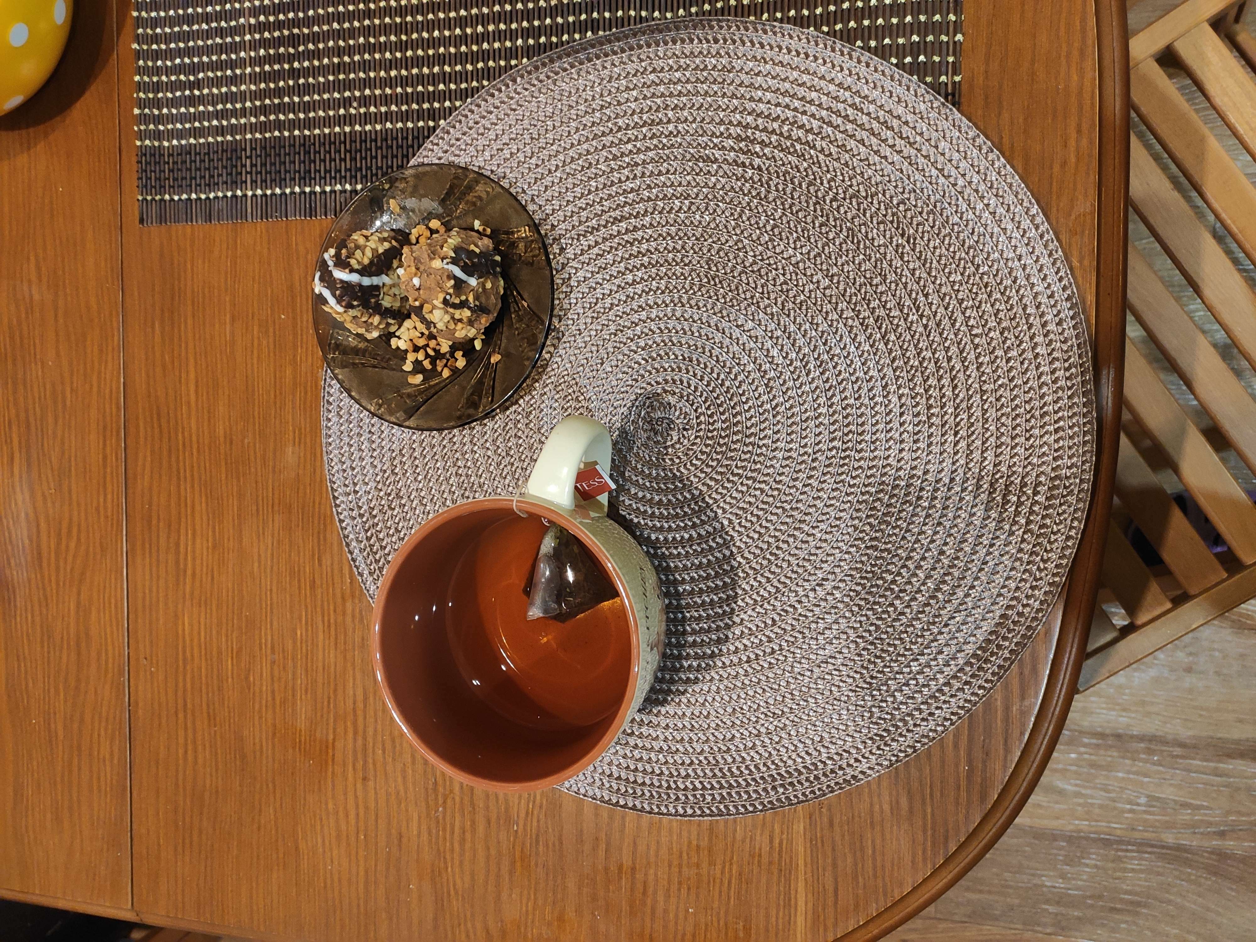 Фотография покупателя товара Салфетка сервировочная Доляна "Классика", цвет коричневый, d 38 см - Фото 8