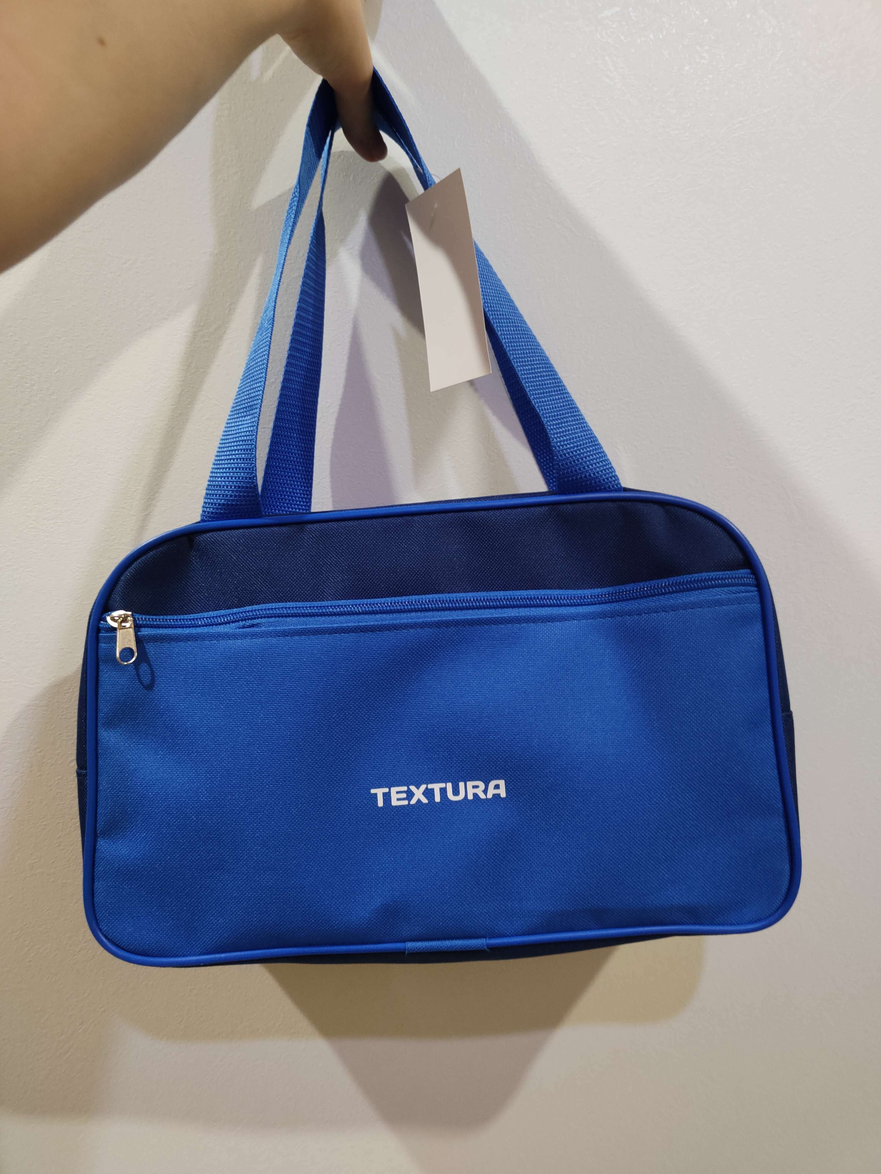 Фотография покупателя товара Сумка для обуви на молнии, наружный карман, TEXTURA, цвет синий - Фото 21