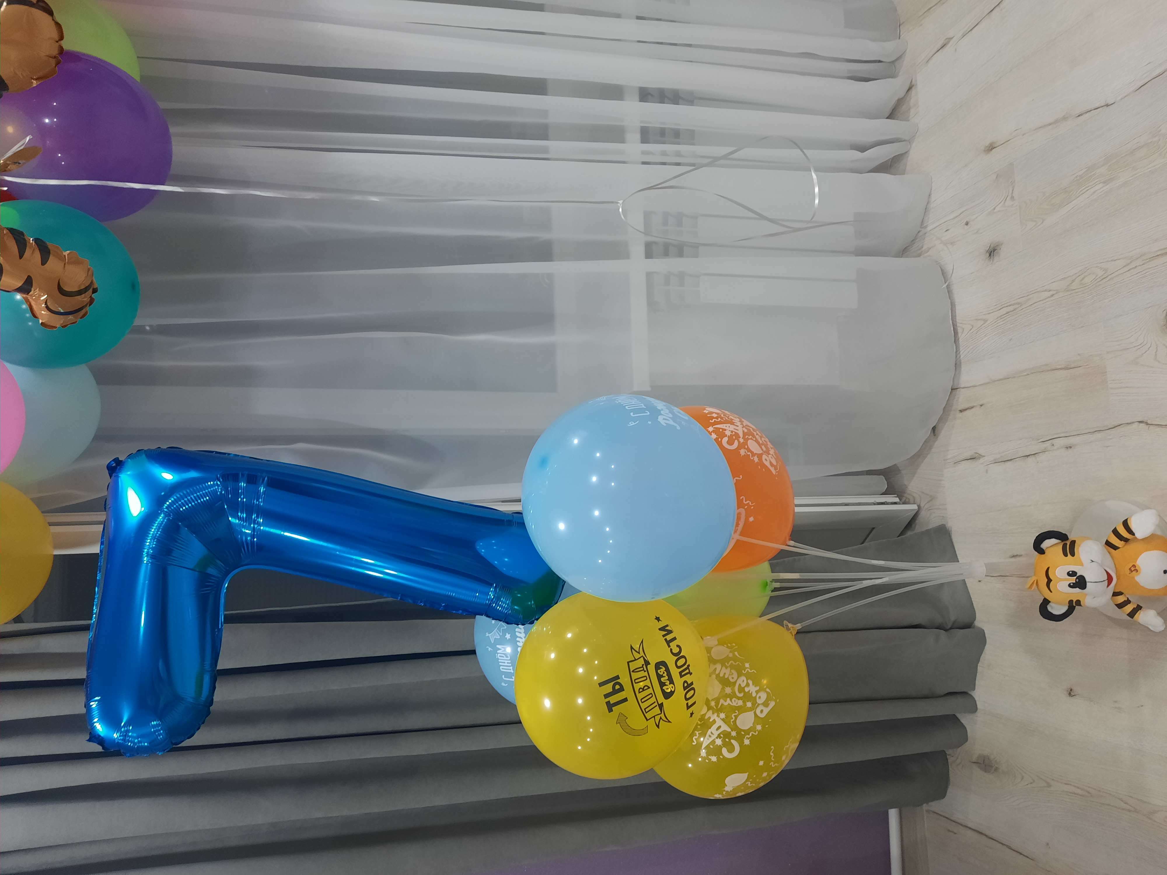 Фотография покупателя товара Стойка для воздушных шаров с подставкой под воду/песок на 7 шаров, высота 130 см - Фото 22