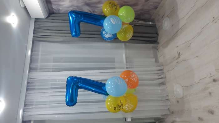 Фотография покупателя товара Стойка для воздушных шаров с подставкой под воду/песок на 7 шаров, высота 130 см - Фото 15