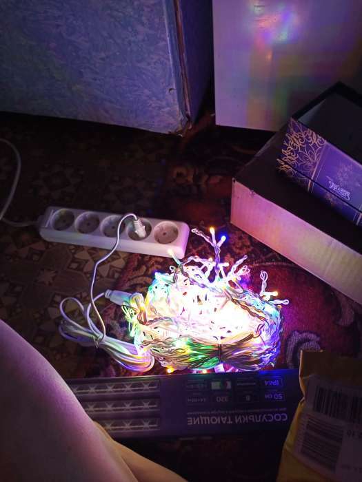 Фотография покупателя товара Гирлянда «Бахрома» 3 × 0.6 м, IP44, УМС, тёмная нить, 160 SMD-LED, свечение синее, 220 В - Фото 1