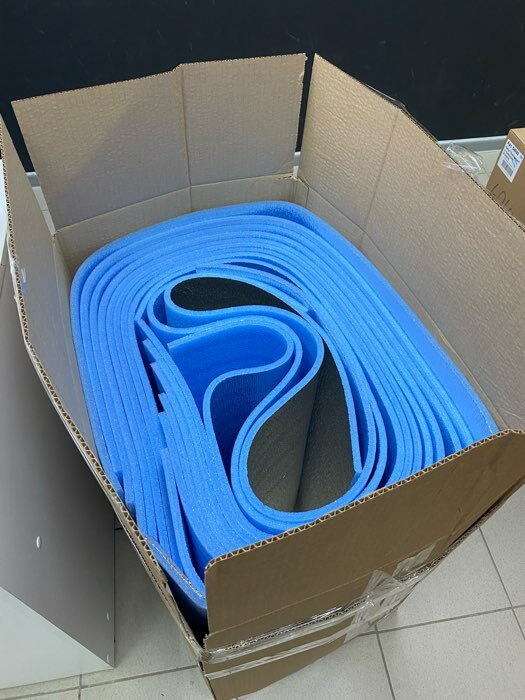 Фотография покупателя товара Коврик туристический Maclay, фольгированный, 180х60х0.6 см, цвет голубой - Фото 4