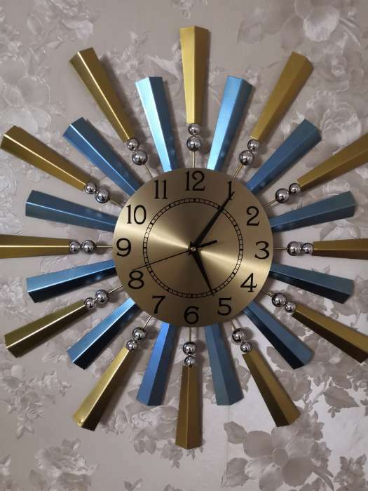 Фотография покупателя товара Часы настенные, серия: Ажур, "Лютин", d-60 см, циферблат 22 см - Фото 3