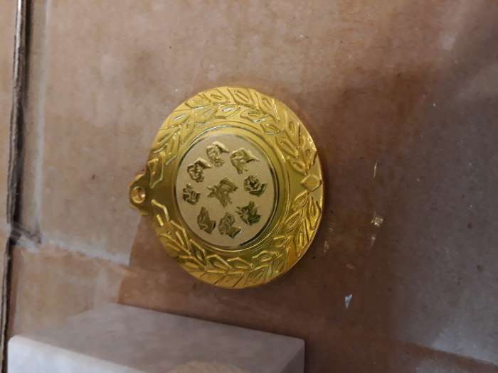 Фотография покупателя товара Медаль под нанесение 037 диам 4,5 см. Цвет сер. Без ленты - Фото 2