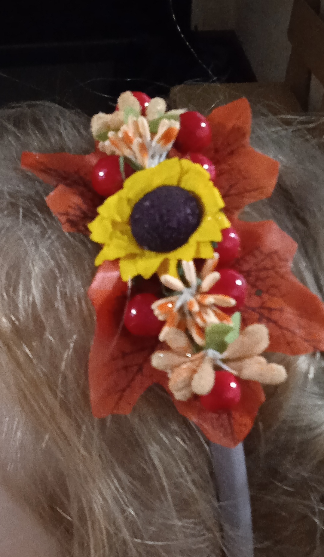 Фотография покупателя товара Цветы для декорирования "Подсолнухи" 1 букет=10 цветов 7х3х3 см - Фото 5