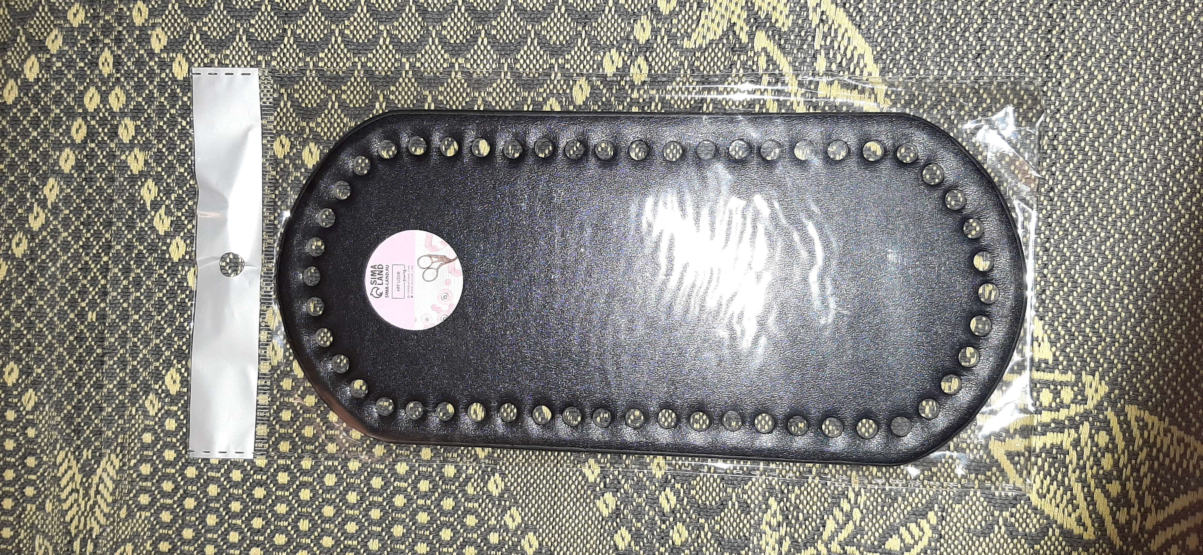 Фотография покупателя товара Донце для сумки, 22 × 10 × 0,3 см, цвет чёрный - Фото 3