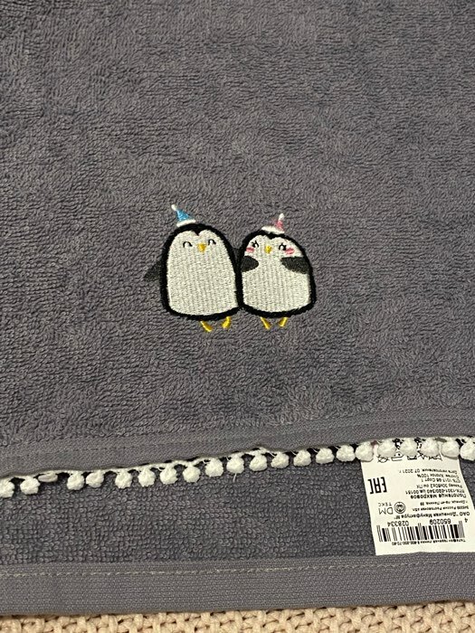 Фотография покупателя товара Полотенце махровое «Пингвины» 30х60 см, 100% хлопок, 340 г/м2 - Фото 1