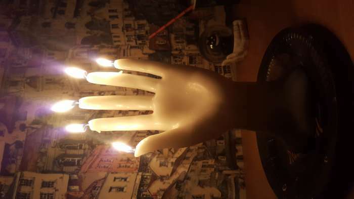 Фотография покупателя товара Свеча интерьерная "Женская рука"