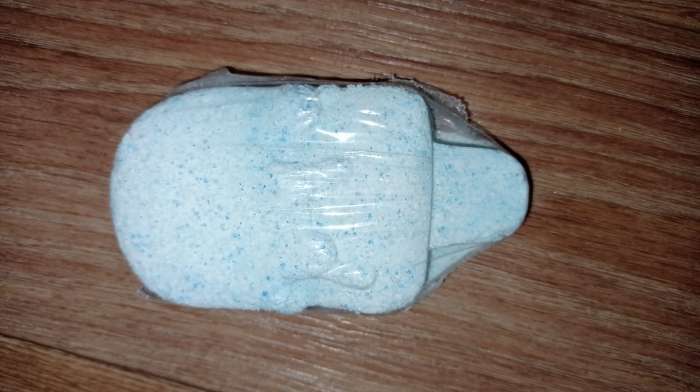 Фотография покупателя товара Бомбочка для ванны "Мороженка" с ароматом ванили,  90 гр, голубая - Фото 6