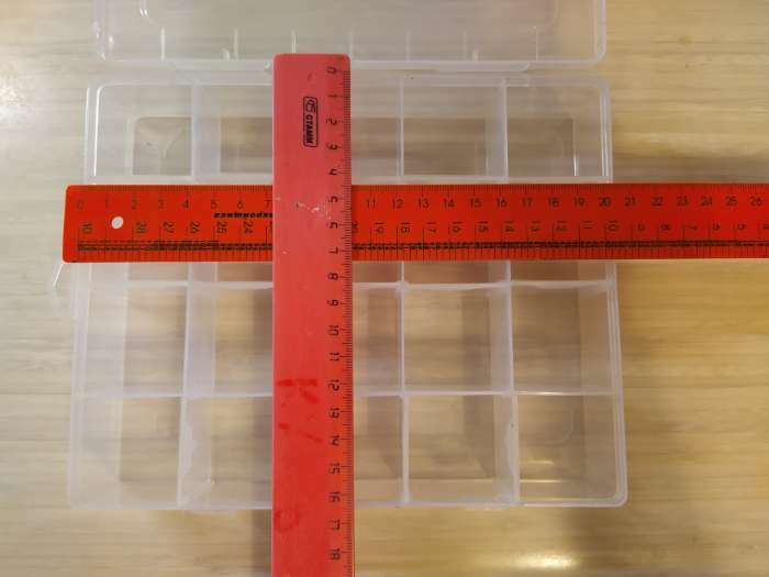 Фотография покупателя товара Органайзер для рукоделия, со съёмными ячейками, 20 отделений, 22,5 × 18 × 4 см, цвет прозрачный - Фото 6