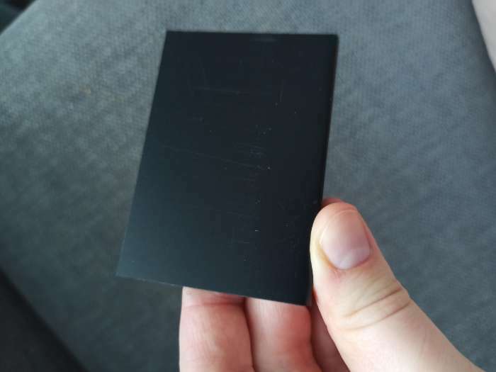 Фотография покупателя товара Ценник для надписей меловым маркером горизонтальный, 70×50 мм, цвет чёрный, ПВХ - Фото 1
