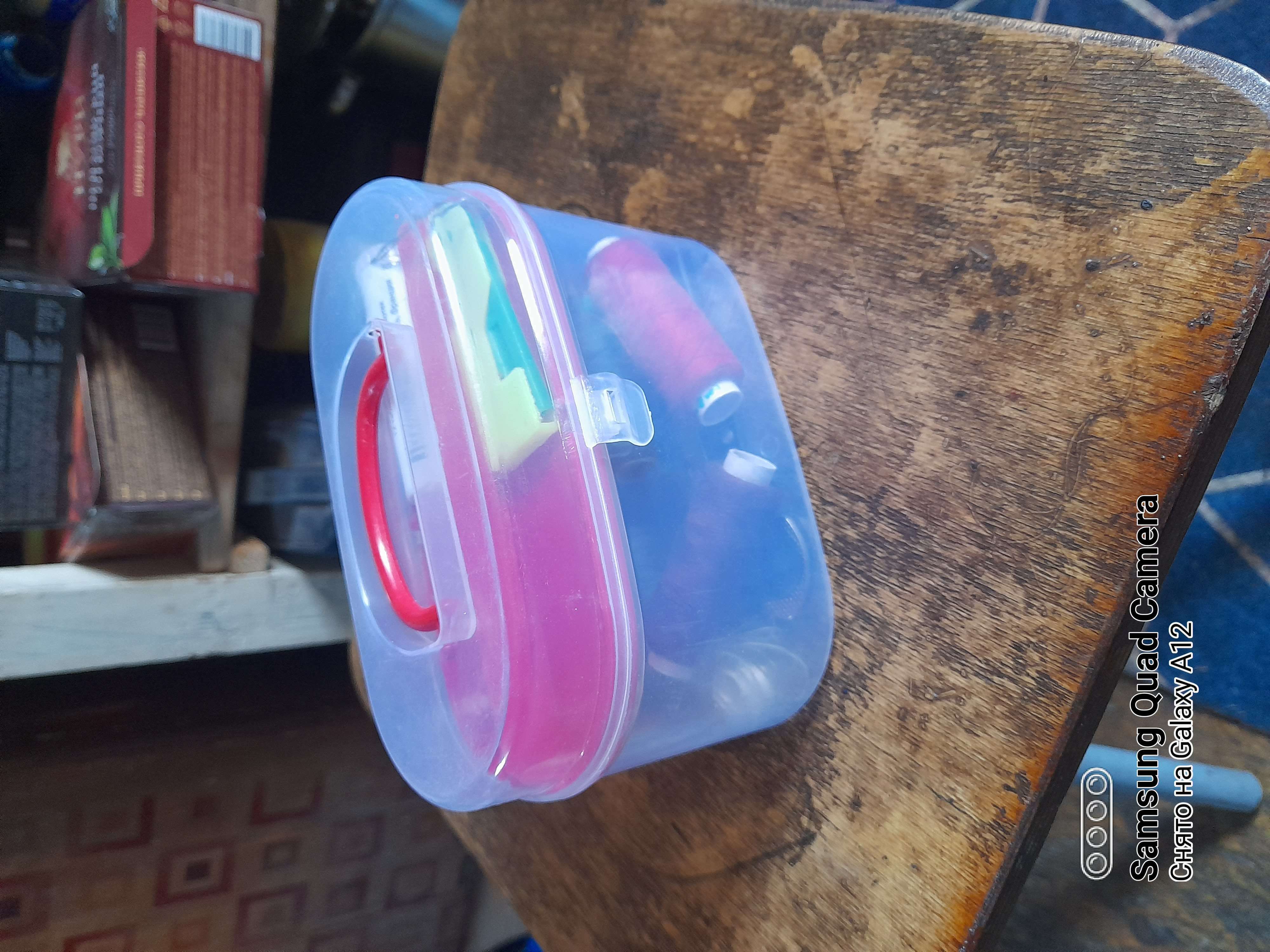 Фотография покупателя товара Органайзер для хранения пластиковый со вставкой, 12×7,5×7,5 см, цвет розовый - Фото 5