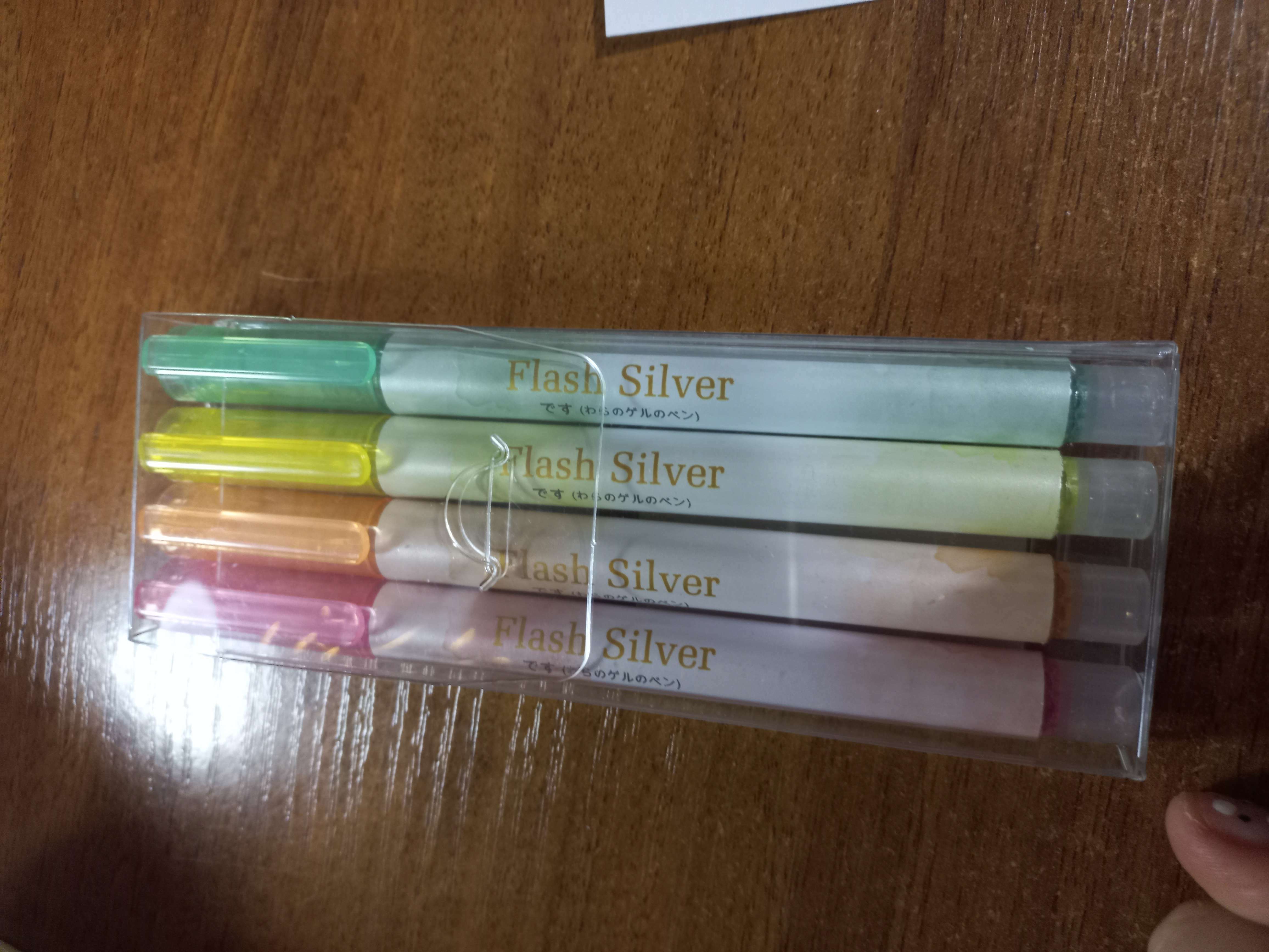 Фотография покупателя товара Набор маркеров текстовыделителей 4 цвета, с блестками - Фото 1