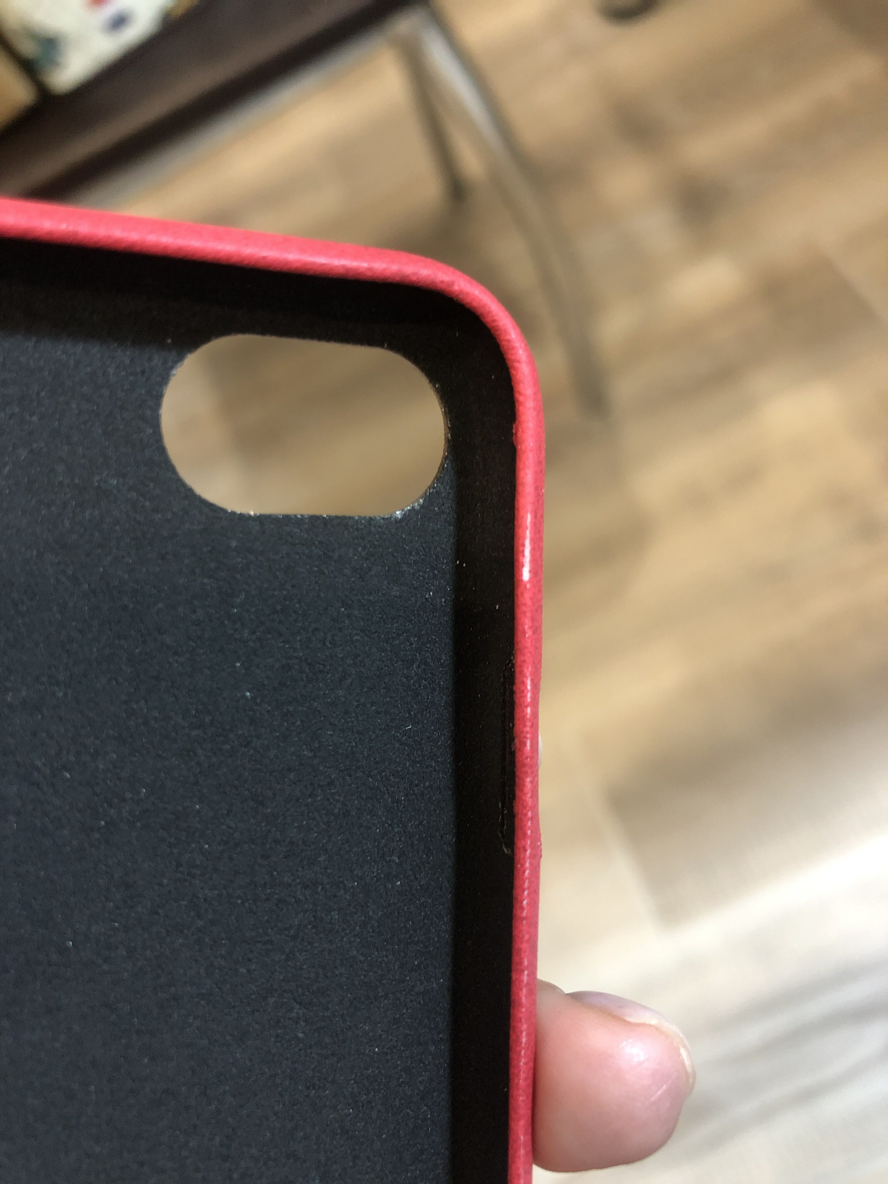 Фотография покупателя товара Чехол LuazON для iPhone 7/8/SE (2020), с отсеком под карты, кожзам, красный