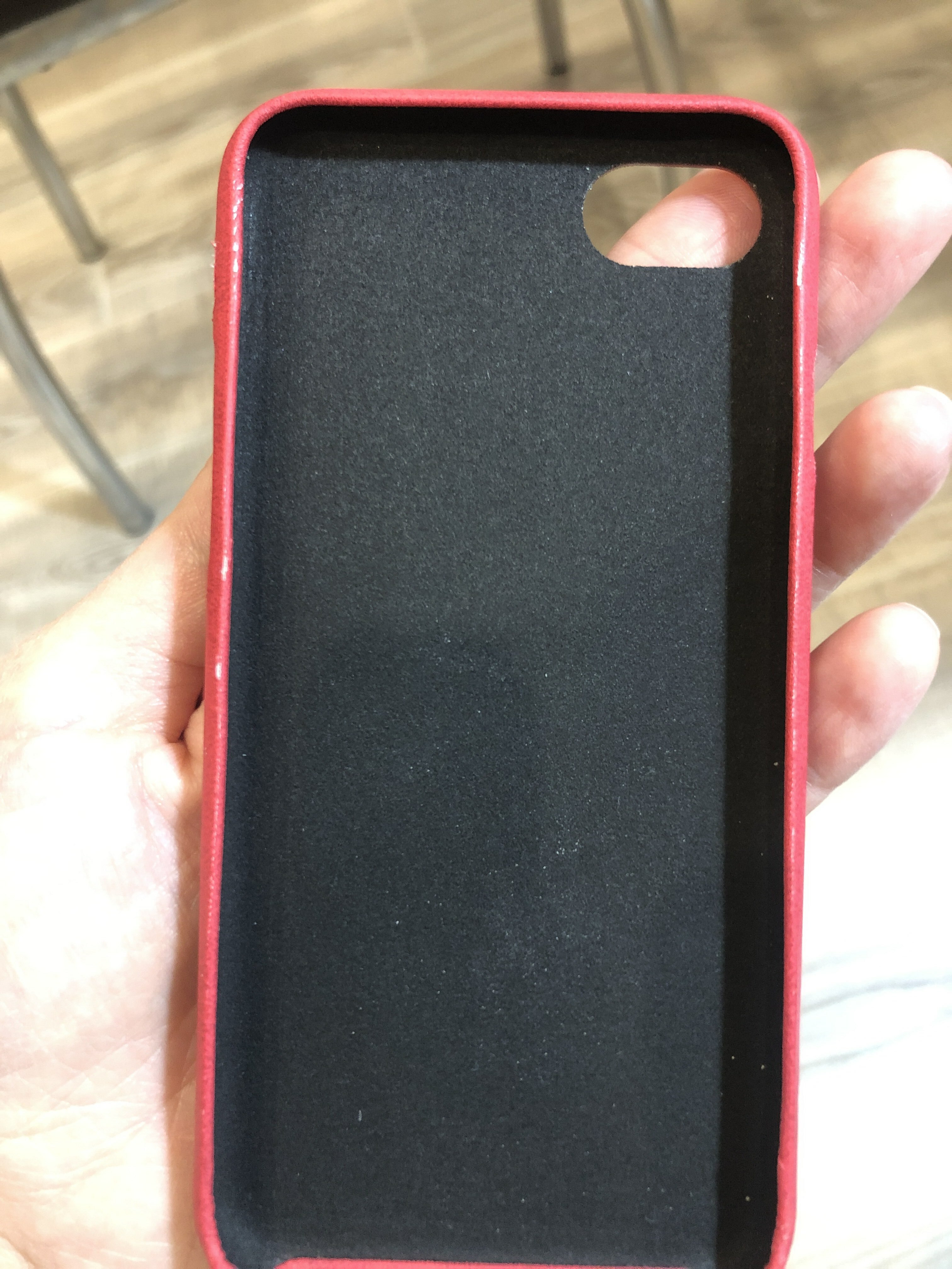 Фотография покупателя товара Чехол LuazON для iPhone 7/8/SE (2020), с отсеком под карты, кожзам, красный - Фото 3