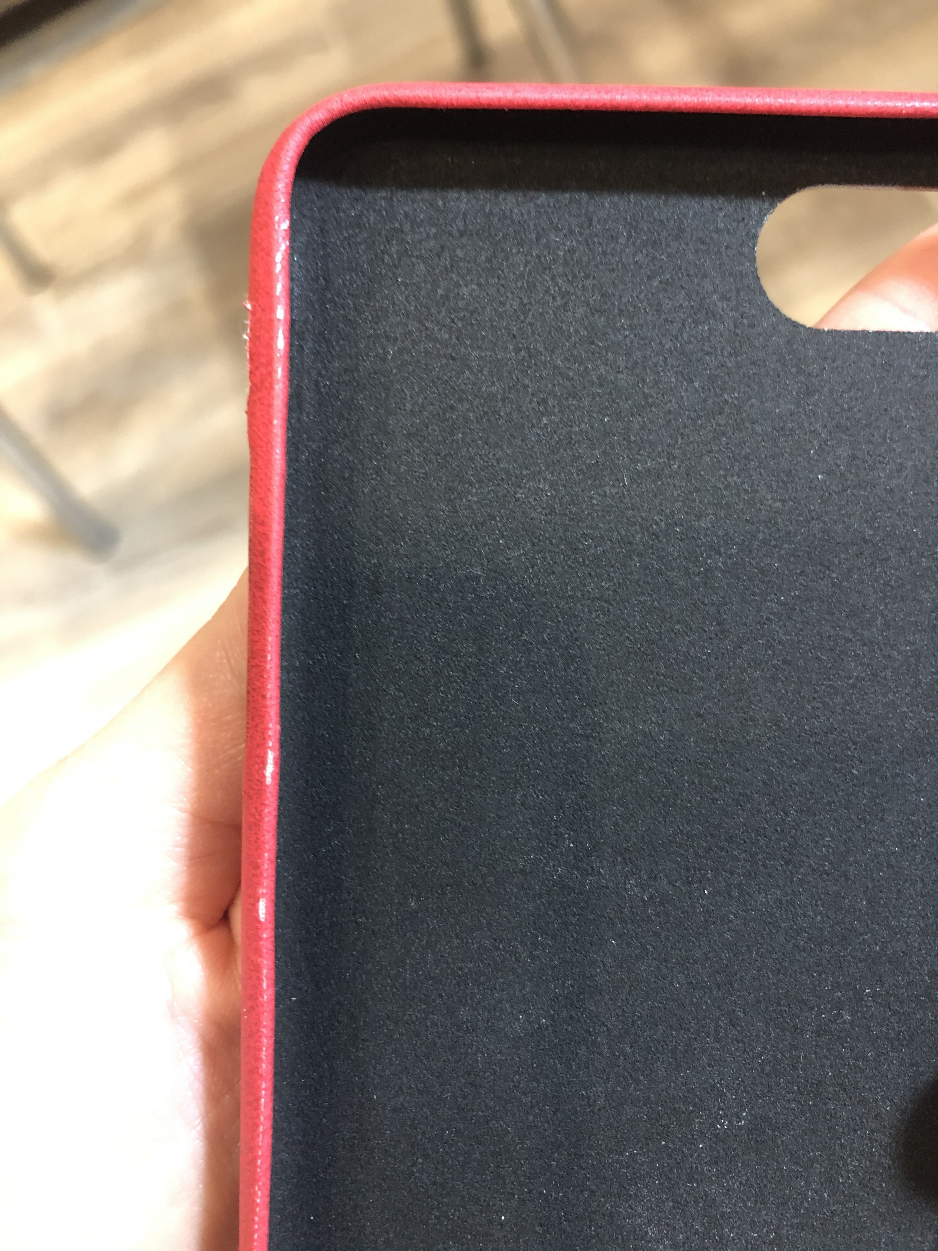 Фотография покупателя товара Чехол LuazON для iPhone 7/8/SE (2020), с отсеком под карты, кожзам, красный - Фото 2