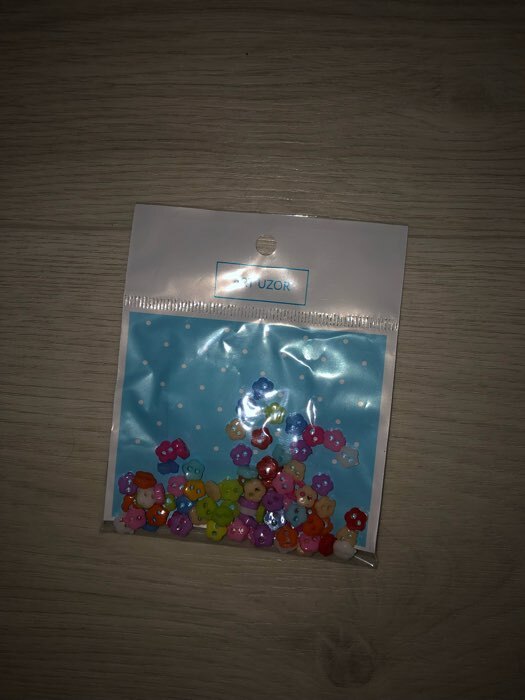 Фотография покупателя товара Пуговицы пластик для творчества 2 прокола "Цветные цветочки" микро набор 80 шт 0,6х0,6 см - Фото 1