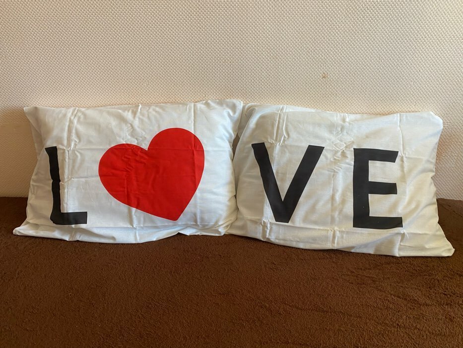 Фотография покупателя товара Комплект наволочек "Этель" Love 50х70 см - 2 шт, 100% хлопок, бязь - Фото 2