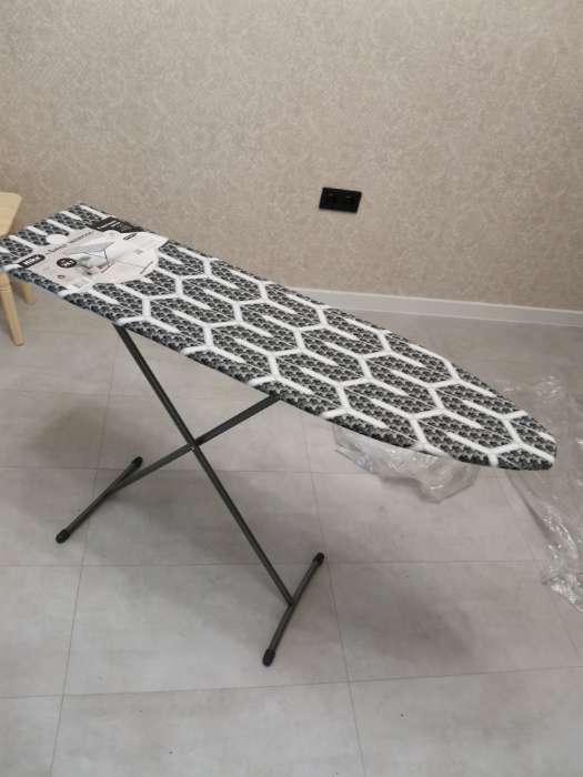 Фотография покупателя товара Доска гладильная Nika «Лина. Эконом», 106×29 см, два положения высоты 70,80 см, рисунок микс
