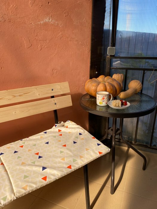 Фотография покупателя товара Подушка на 2-местную скамейку Этель «Треугольники», 45 × 120 см, репс с пропиткой ВМГО, 100%-ный хлопок - Фото 1