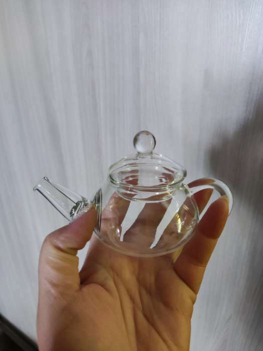 Фотография покупателя товара Чайник стеклянный заварочный с металлическим ситом «Дамбо», 100 мл - Фото 1