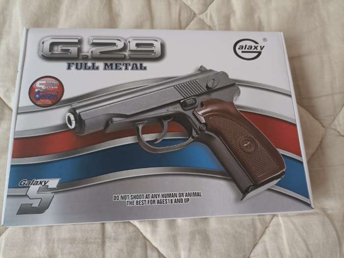 Фотография покупателя товара Пистолет страйкбольный "Galaxy" Макаров, кал. 6 мм - Фото 5
