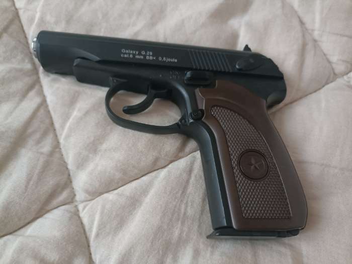 Фотография покупателя товара Пистолет страйкбольный "Galaxy" Макаров, кал. 6 мм - Фото 4