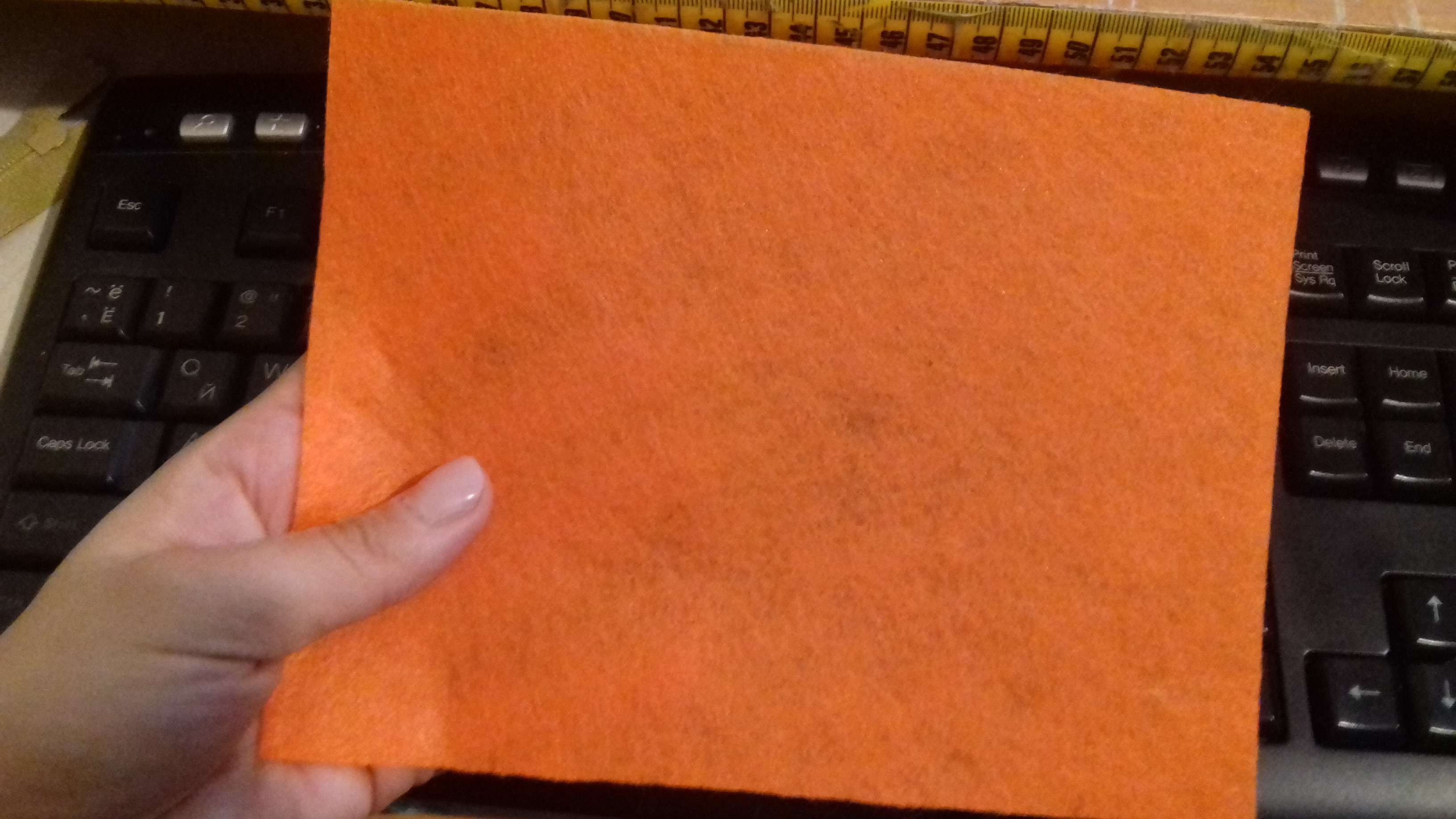 Фотография покупателя товара Фетр мягкий "Оранжевый" 1 мм (набор 10 листов) формат А4 МИКС - Фото 3