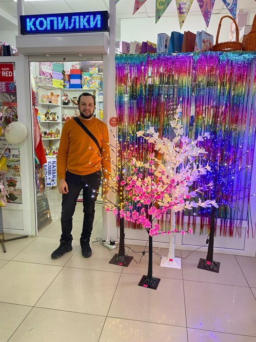 Фотография покупателя товара Светодиодное дерево «Клён красный» 1.6 м, 160 LED, постоянное свечение, 220 В, свечение красное - Фото 8