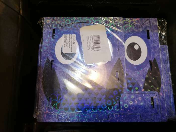 Фотография покупателя товара Подставка для канцелярии деревянная "Совушка, подмигивает", с принтом, синяя - Фото 2