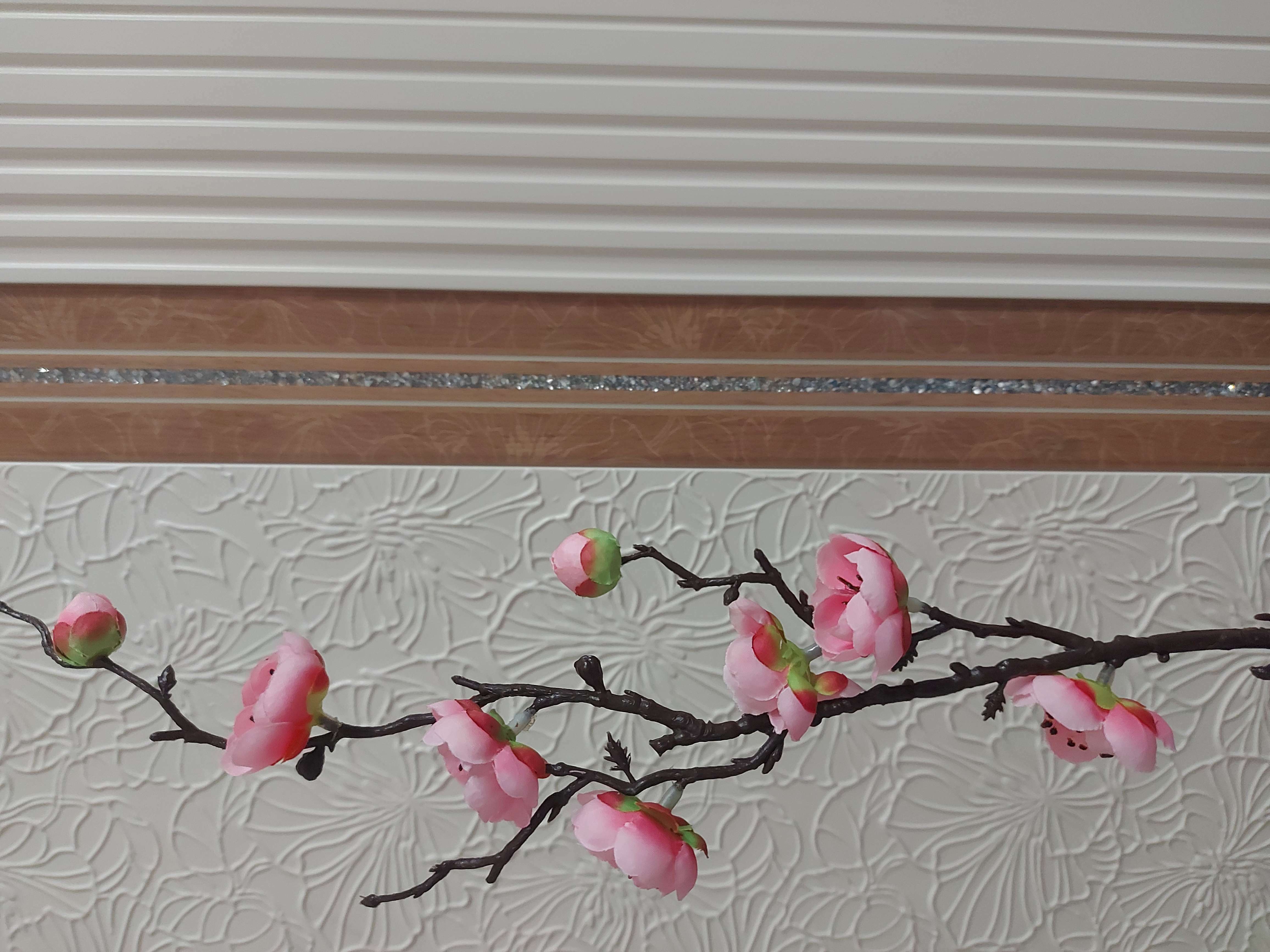 Фотография покупателя товара Цветы искусственные "Веточка сакуры" 2,5х42 см, красный - Фото 4